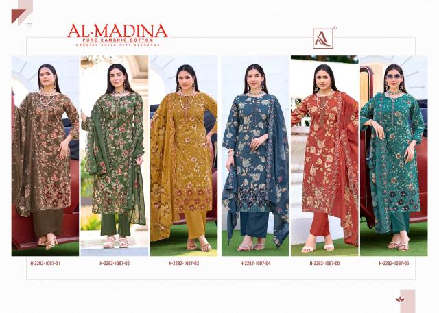 Alok suit al madina catalogue wholesale dress material distributors